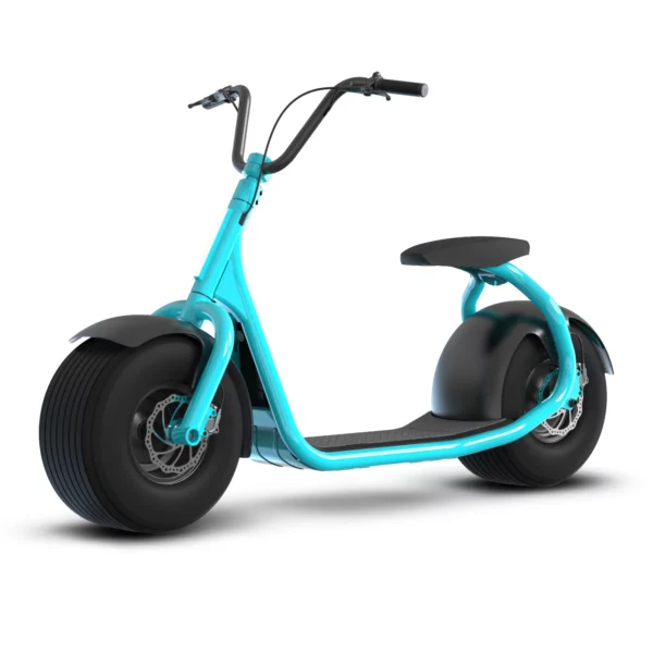 Ocean Blue KAASPEED Electric Scooter with Round/Flat Tires