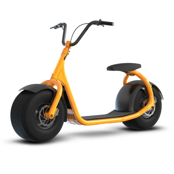 Orange KAASPEED Electric Scooter with Round/Flat Tires