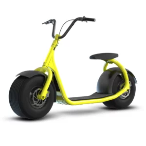 Yellow KAASPEED Electric Scooter with Round/Flat Tires