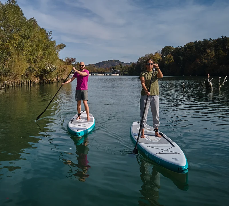 Man riding a Radinn electric jetboard