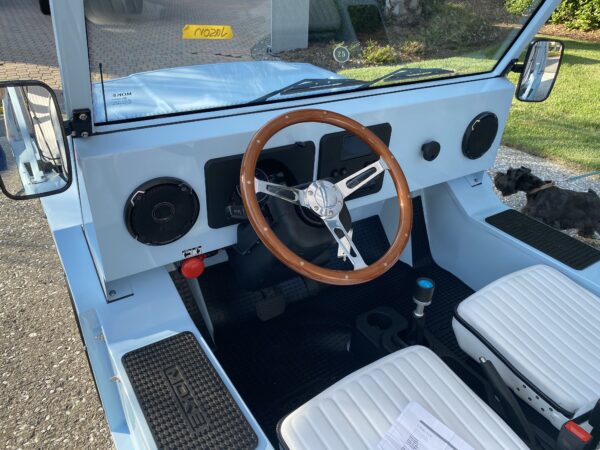 Blue Moke with Rear Buckets - 72V Lithium Battery - Image 7